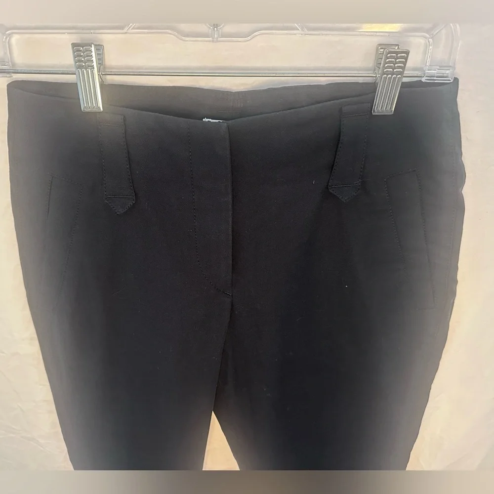Gunex Made in Italy Black Tailored Ankle Pants Button Hem Size US 2 - Picture 2 of 12